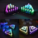 DIY Touch Control Combined Full Color 5MM LED Triangular Pyramid Electronic Kits