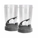 24-Ounce Cups with Flip Top To-Go Lid (Pack of 2) Nutri Replacement Parts & T3E5