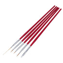 5 x Nail Brushes for Deco Gel UV Nail Art manicure Pro painted G8B5