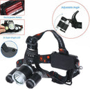 Professional LED headlamp head lamp 8000LM 3xT6 incl.2x18650 battery + charg_