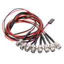 8 LED Headlight Taillight 5mm for 1/5 1/8 1/10 1/12 1/16 RC Car DIY Accessories