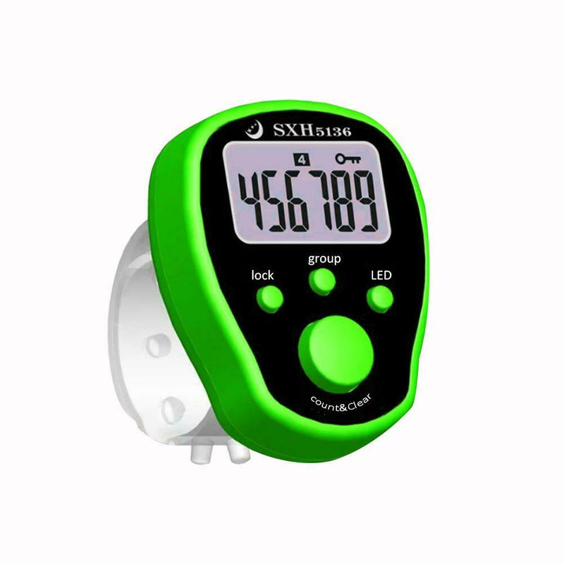 Manual Electronic Accurate Golf Finger Digital LED Hand Ring Counter 6 Colors