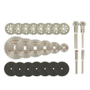 32 Pcs 22-50mm HSS Circular Saw Blade Cutting Discs Set & Mandrel for Drill