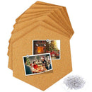 Cork Board Tiles 8 Pack With Full Sticky Back,Mini Wall Bulletin Boards,Pin