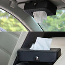 Car Tissue Box visor type PU leather car tissue box napkin holder car tissu B9B3
