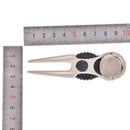 1pc Zine-alloy Golf Divot Tool Golf Club Ball Putting Fork Divot Golf KitJ 3C