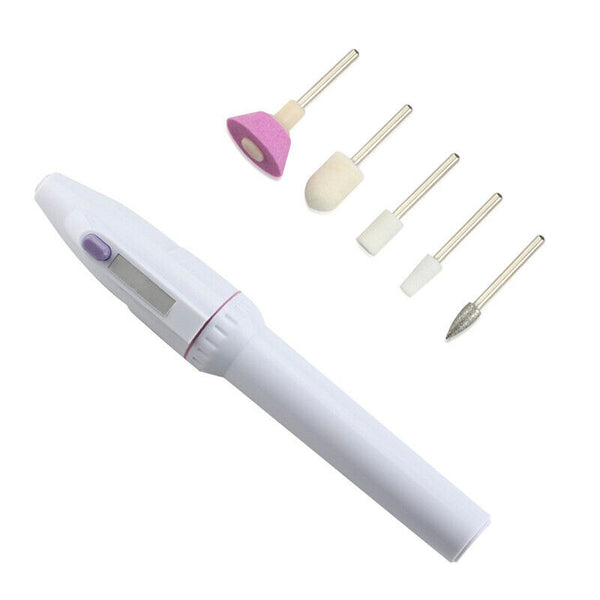 New 5 In 1 Nail Trimming Kit Electric Salon Shaper Manicure Pedicure Kit