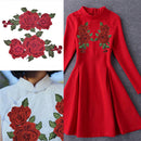 Embroidery Rose Flower Sew On Patch Badge Bag Jeans Dress Applique Craft TO