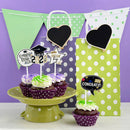 24pcs/pack 2020 Graduation Party Decoration Cardboard Cupcake Toppers Cake De BX