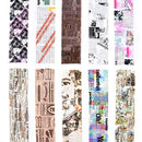10PC Newspaper Series Nail Foils Stickers Transfer Paper Nail Art Decoration DIY