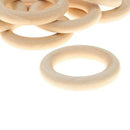 Pack of 10 5.5cm Wood Loop Ring Wood Material for DIY Jewelry Findings Key