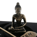 Meditation Buddha Statue  Garden Set Buddha Rock Incens Scene Accessories