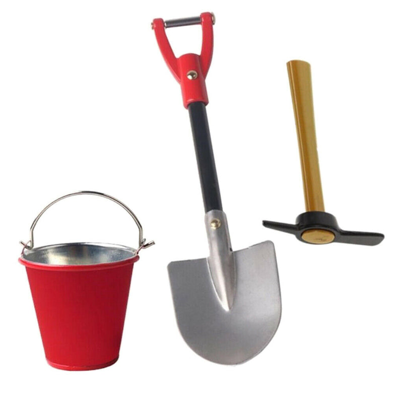 RC Accessory Bucket Shovel Pickaxe for 1/10 Traxxas TRX-4 D90 D110 Body Decor