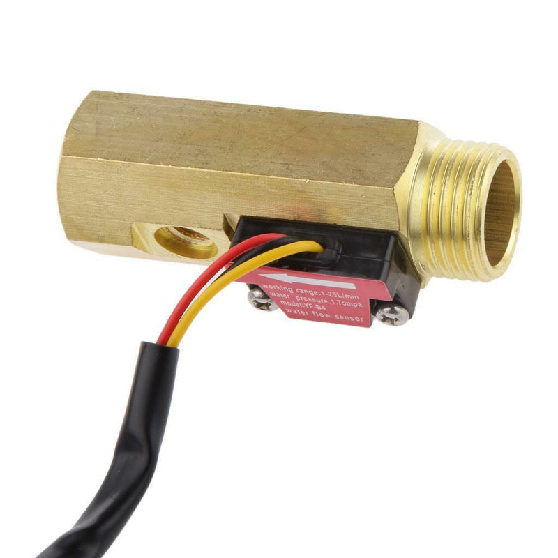 1-25L/min Water Flow Sensor Switch Hall Effect Sensor Meter Sensor YF-B4