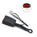 Car Front Seat Belt Lock Buckle Socket Plug Connector w/ Warning Cable Accessory