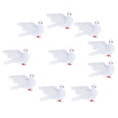 10 Packs of Realistic Feathered Pigeon Doves Animal Birds Ornament Decoration