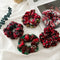 5 Pieces Christmas Scrunchies Elastic Bobbles Hair Bands Scrunchy Hair Ropes