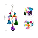 6Pcs Bird Perches Swing Toys Parrot Hanging Bell Pet Cage Hammock Toys for Small