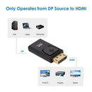 4KX2K DP Display Port to HDMI Adapter DisplayPort AV Converter for HDTV
