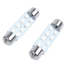 2 * 41mm 1210 SMD 8-LED Festoon Dome Light Bulb Blue