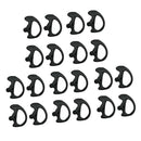 Black 10 Pair Left Earmold Earbud Earplug for Wouxun Baofeng Two-Way Radio