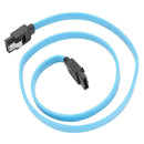 CableDecon 50cm SATA 3.0 Cable 6Gbps Hard Drive Data Cord (Blue Straight)