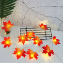 Maple Leaves LED String Light Battery Operated Autumn Garden Decoration LightiTO