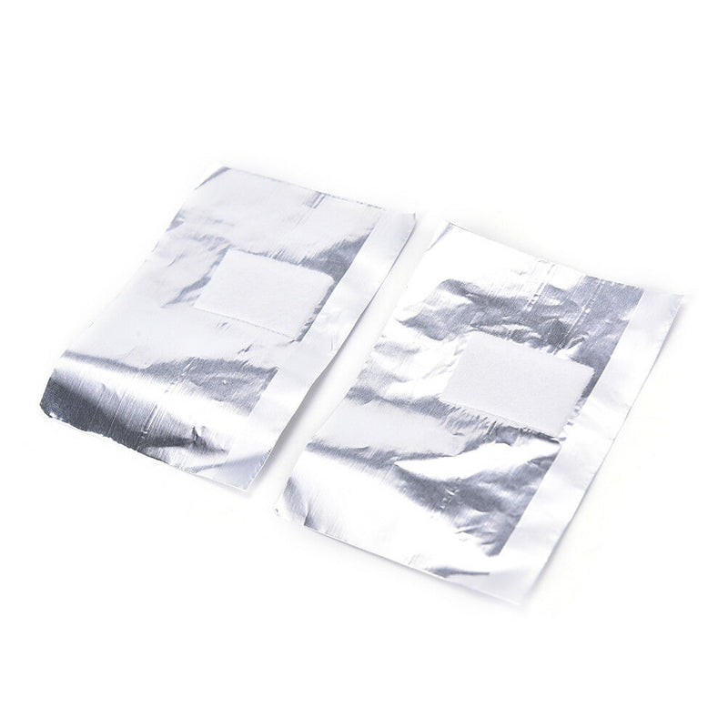 50PCS Aluminium Foil Nail Wraps For Nail Art Soak Off Acrylic UV Gel Remover  Ew