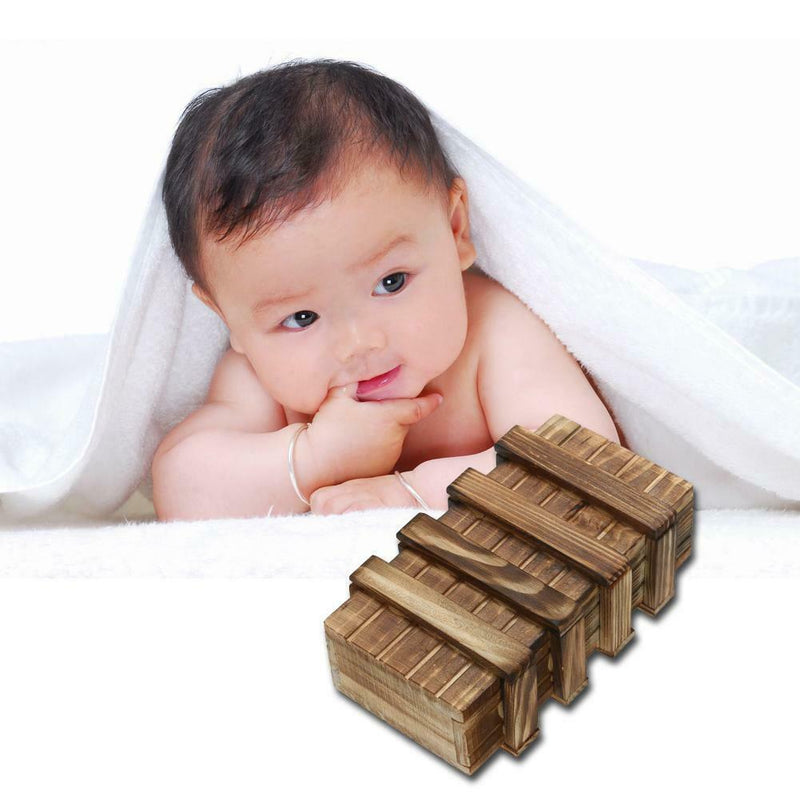 Magic Compartment Wooden Puzzle Box With Secret Drawer Brain Teaser