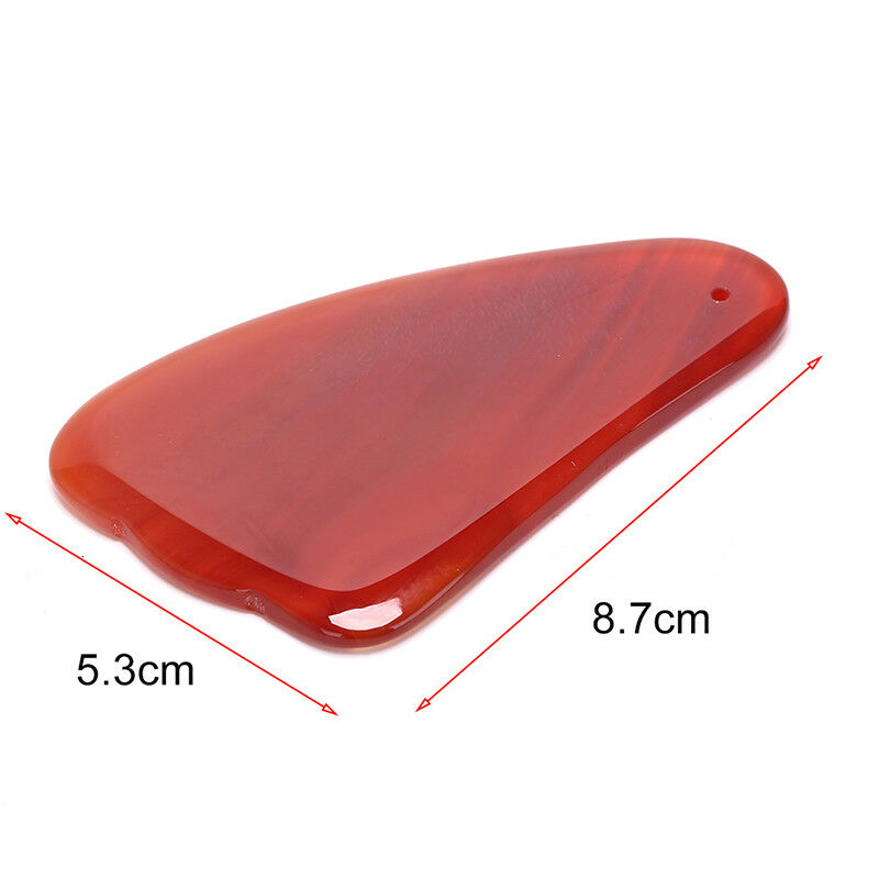 1pcs acupuncture agate guasha scraping board set massage tools spa 3C