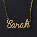 Unisex Customized Custom Name Collar Chain Nameplate Pendant Necklace/Sarah