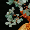 Green Feng Shui Crytal Gem Money Lucky Tree Pot for wealth