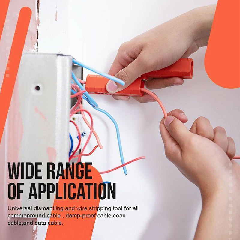 Glass Fiber Quick Dismantling Cable 360 Degree Rotation Wire Stripper Ergonomic