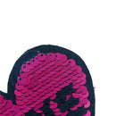 love heart reversible change color sequins sew on patches for clothes patch  Z
