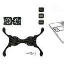Mini Computer Foldable Cooler Laptop USB Double Cooling Stand Pad Computer Z8M4