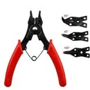 4 in1 Multitool Snap Ring Plier Four Headed Fastener Shaft Disassembly V2F2