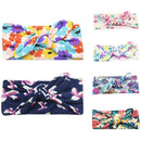 Baby Girls Rabbit Ears Elastic Hair Bands Flowers Bowknot Headband