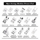 16Pcs Domestic Sewing Machine Accessories Presser Foot Feet Kit Set Hem FooS Bj