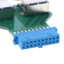 Internal Mainboard 2 Ports USB 3.0 Female to 20 Pin Female adapter Header YA Pg