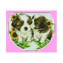 Dog Cross Stitch Kits 11CT Stamped Canvas DIY Embroidery Needlework (685)
