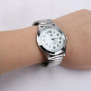 36mm Big Numbers Stretchable Stainless Steel Men Women Sport Casual Wrist TDE