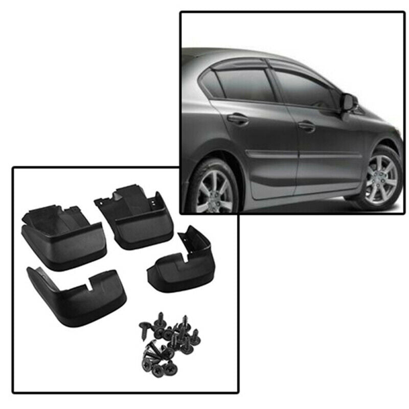 Front Rear 4PCS Mud Splash Guard Flaps set for 06-11 Civic 4Dr Sedan New YDP