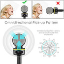 Condenser Microphone with Tripod PC Online 3.5mm Omnidirectional Speaker