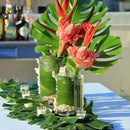 60 Pcs 6 Kinds Artificial Palm Leaves Tropical Plant Leaves Faux Monstera L S9D2