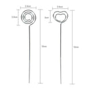 50 X Metal Wires Business Card Holder Memo Photo Picture Paper Note Clip Br I4A1