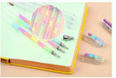 2X Cute Highlighter Pen Marker Stationary Point Pen Ballpen 6Color Gift M&E