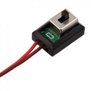 Brushed ESC 160A with 5V 1A BEC T-type Plug for 1:12 RC Car 42 x 28 x 17 mm