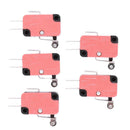 5Pcs SPDT NO NC V-155-1C25 Short Hinge Roller Lever Control Limit Micro Swi