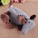 Cute Little Armadillo Plush Sound Squeaky Animal Pet Dog Training Chew Toys