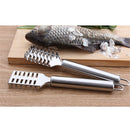 Stainless Steel Fish Scale Remover Cleaner Scaler Scraper Peeler Kitchen JR